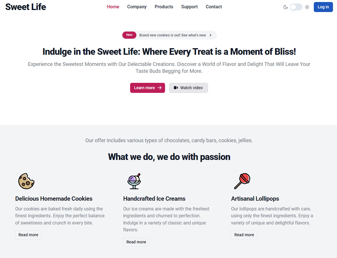 Main page