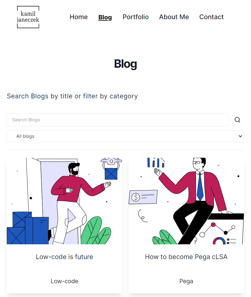 Portfolio - blog posts