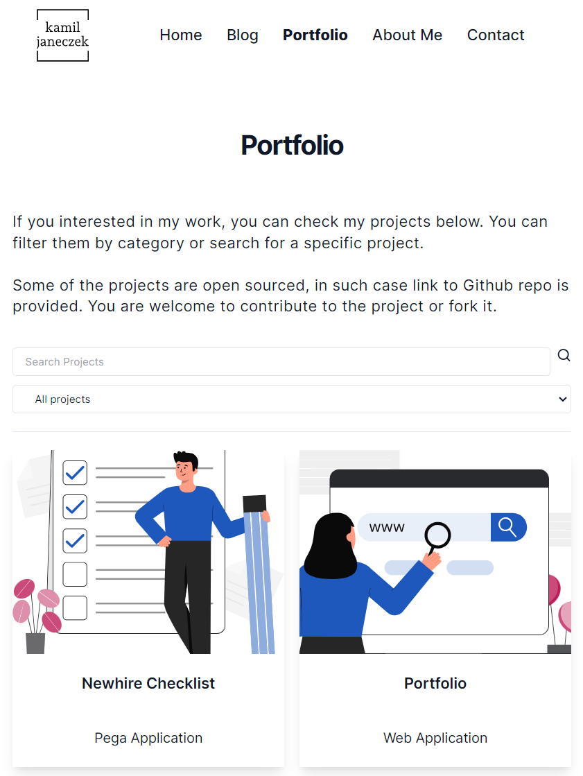 Portfolio - projects